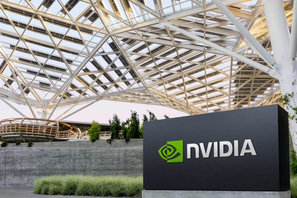 อาคารสำนักงานใหญ่ Nvidia ภาพทางการที่ใช้ประกอบข่าวผลประกอบการ