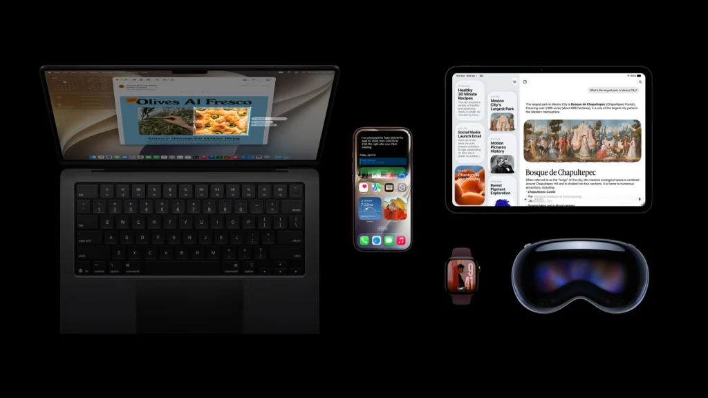 อุปกรณ์ Apple หลายรุ่นแสดงหน้าจอระบบปฏิบัติการเวอร์ชัน 27