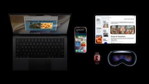 อุปกรณ์ Apple หลายรุ่นแสดงหน้าจอระบบปฏิบัติการเวอร์ชัน 27