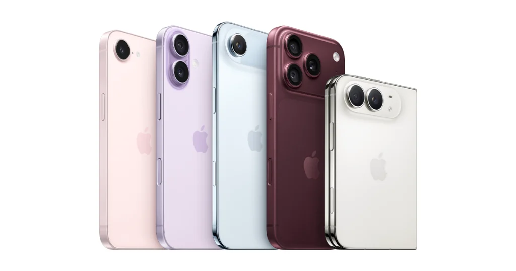ไลน์อัป iPhone จากหน้าเว็บไซต์ทางการของ Apple