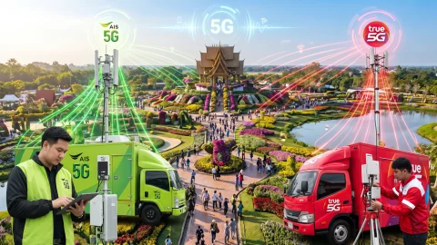 AIS และ TRUE อัดเครือข่าย 5G รับพืชสวนโลกอุดรธานี 2569 ตลอด 134 วัน