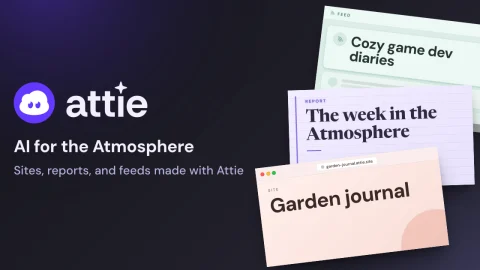 ภาพโลโก้ Attie แอป AI ของ Bluesky