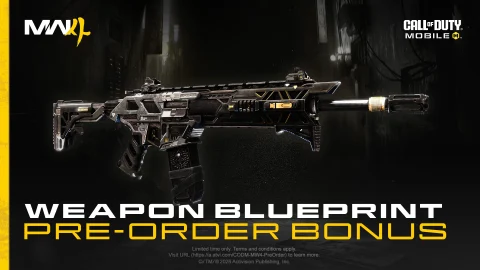 ภาพโปรโมตพิมพ์เขียวปืน ICR-1 Shattered Relay ใน Call of Duty: Mobile