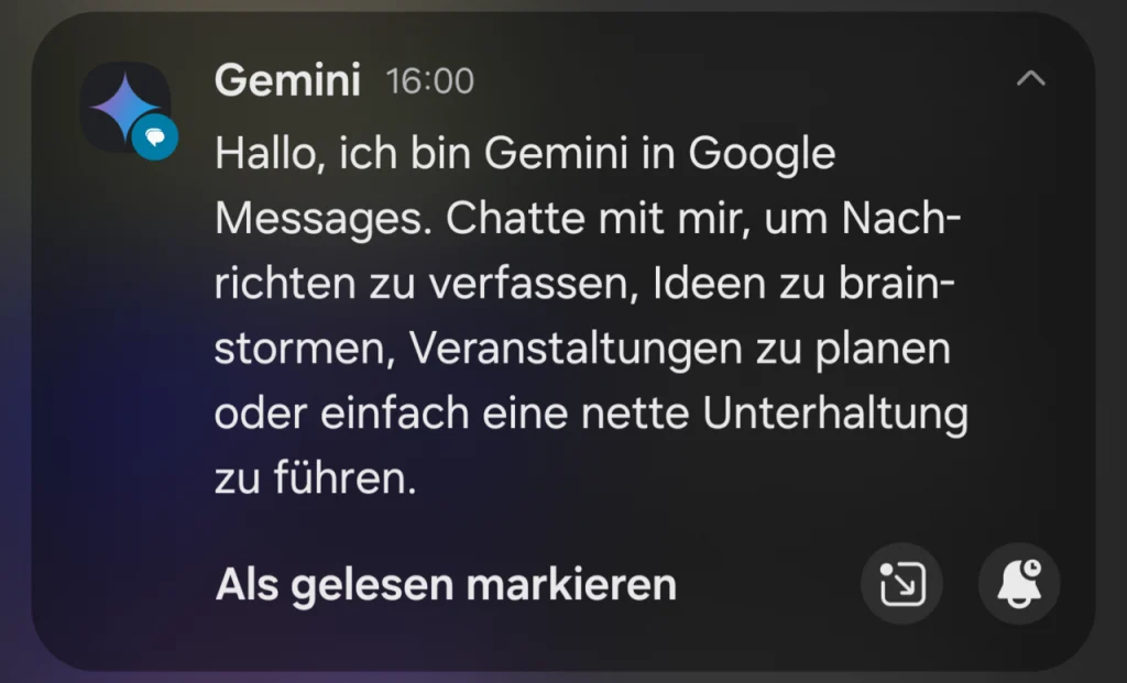 หน้าจอ Google Messages บน Android