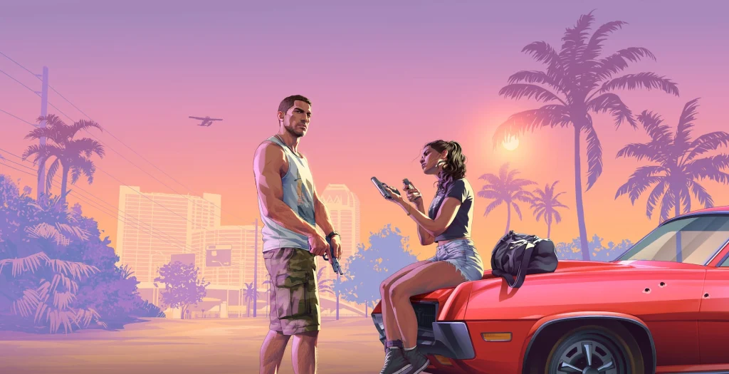 ภาพจากเกม Grand Theft Auto VI บนเว็บไซต์ทางการของ Rockstar