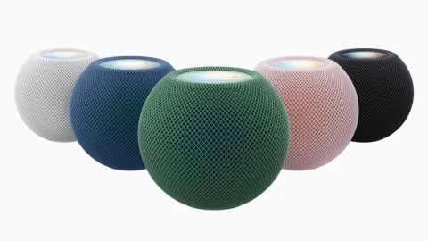 HomePod mini 2 ทั้ง 5 สี ชมพู เขียว น้ำเงิน ขาว และมิดไนท์