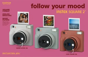 instax SQUARE 2 วางขายไทยแล้ว 3,590 บาท กล้องอินสแตนท์ภาพจัตุรัส มี Mood Filter