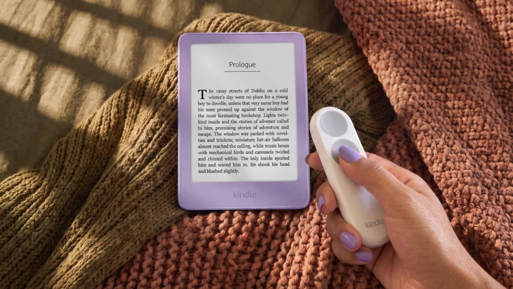 Kindle Click รีโมตเปลี่ยนหน้า และ Page-Turn Cover เคสที่มีปุ่มเปลี่ยนหน้า