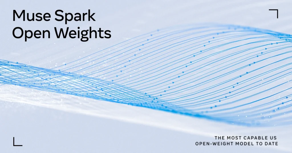 ภาพประกาศเปิดน้ำหนักโมเดล Muse Spark Open ของ Meta