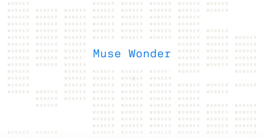 ภาพประกาศเปิดตัวโมเดล AI Muse Wonder ของ Meta