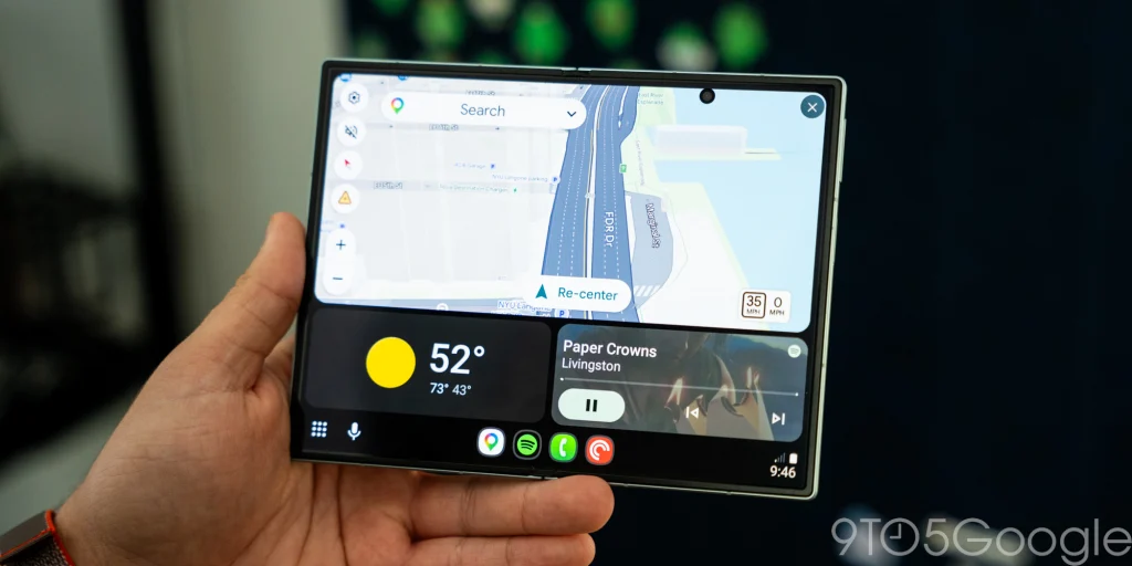 Android Auto บนจอมือถือผ่านแอป PhoneAuto