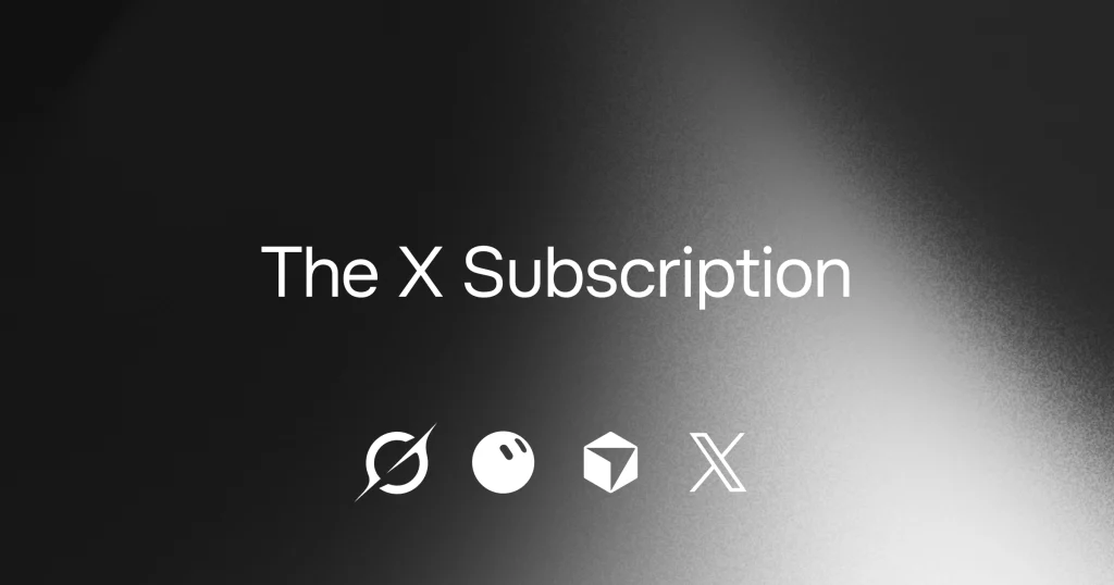 ภาพประกาศเปิดตัว The X Subscription ที่รวม Grok, Cursor และ X Premium